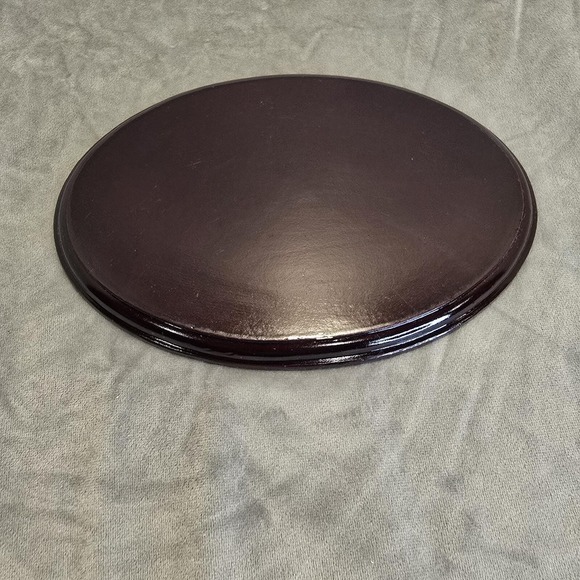 Jade Collection Other - Nativity Set Wood Display Platform Oval 9" X‎ 6" Christmas Vintage Brown
